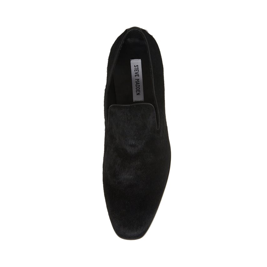 Black Steve Madden Parma Men's Loafers | PH 3785AFO